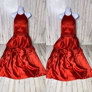 Women’s Yishaer Red Halter Gown